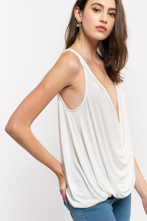 THE TWIST ME TANK - ALMOND