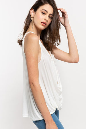 THE TWIST ME TANK - ALMOND