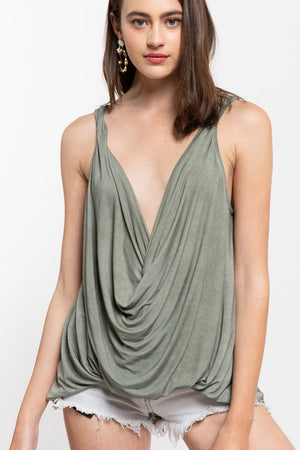 THE TWIST ME TANK - ALMOND