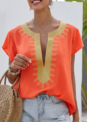 THE JET-SETTER TOP - CORAL