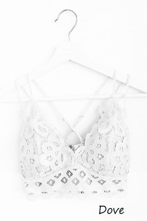 THE ESSENTIAL LACE BRALETTE - BURGUNDY