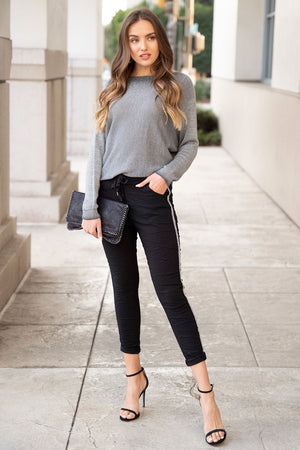 THE WEAR WITH ALL ITALIAN KNIT - GREY