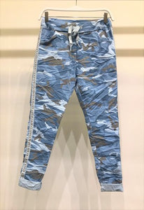 THE MADE IN ITALY CAMO PANTS - BLUE