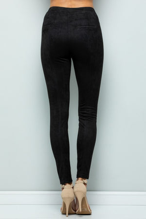 THE ESSENTIAL EDIT SUEDE LOOK PANTS