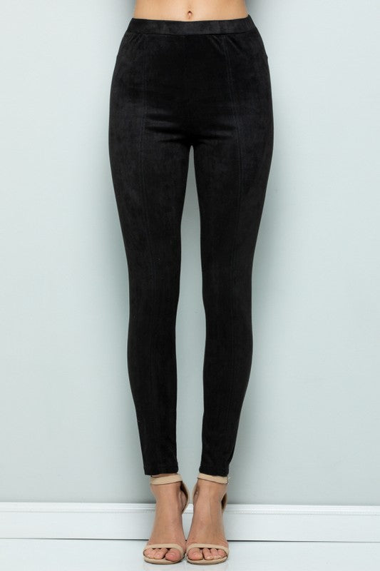 THE ESSENTIAL EDIT SUEDE LOOK PANTS