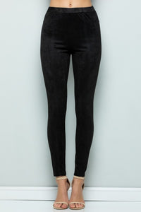 THE ESSENTIAL EDIT SUEDE LOOK PANTS