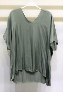 THE SOCIETY TOP - OLIVE - ONE LEFT!