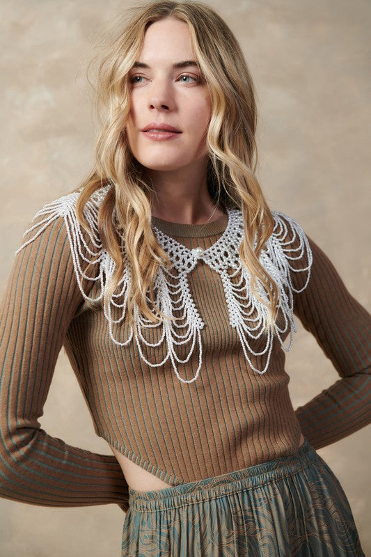 THE ICICLE PEARL BEADED COLLAR