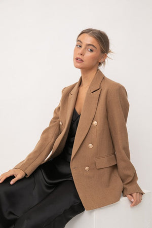 THE ISABELLA BLAZER - CAMEL