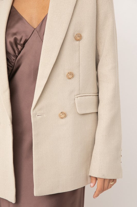 THE ISABELLA BLAZER - CAMEL