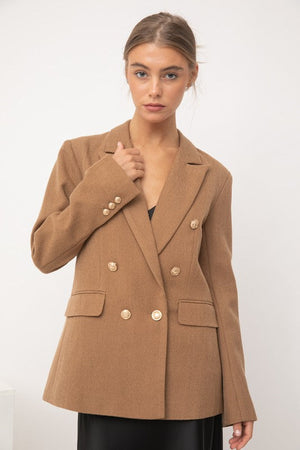 THE ISABELLA BLAZER - CAMEL