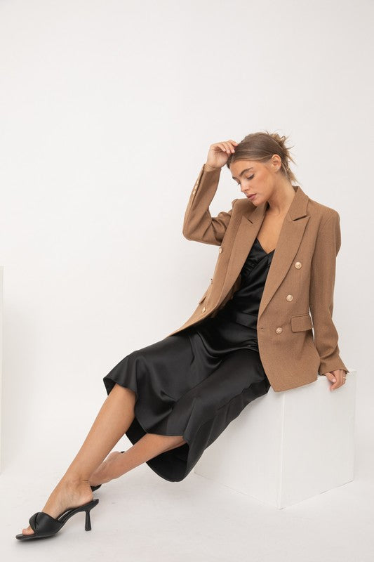 THE ISABELLA BLAZER - CAMEL