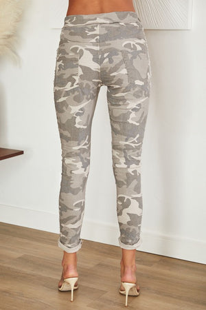 THE MADE IN ITALY CAMO PANTS - BEIGE - BACK IN STOCK
