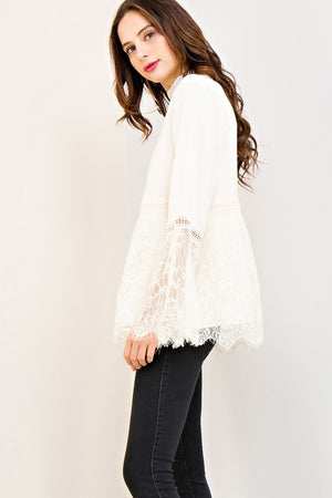 THE SHELL LACE TOP