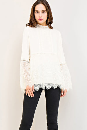 THE SHELL LACE TOP