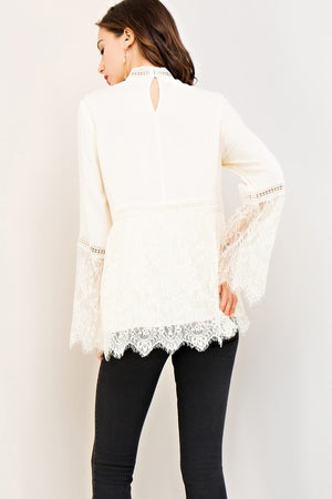THE SHELL LACE TOP