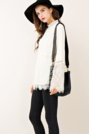 THE SHELL LACE TOP