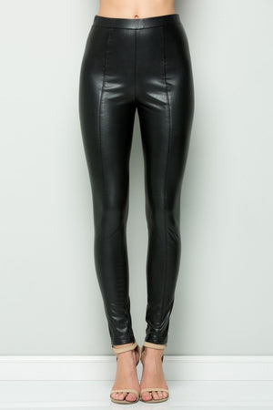 THE ESSENTIAL EDIT FAUX LEATHER PANTS