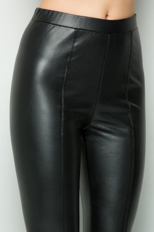THE ESSENTIAL EDIT FAUX LEATHER PANTS