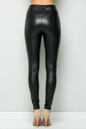 THE ESSENTIAL EDIT FAUX LEATHER PANTS