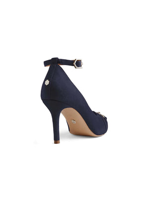 THE FAIRFAX & FAVOR EPSOM HEEL - BLACK VELVET