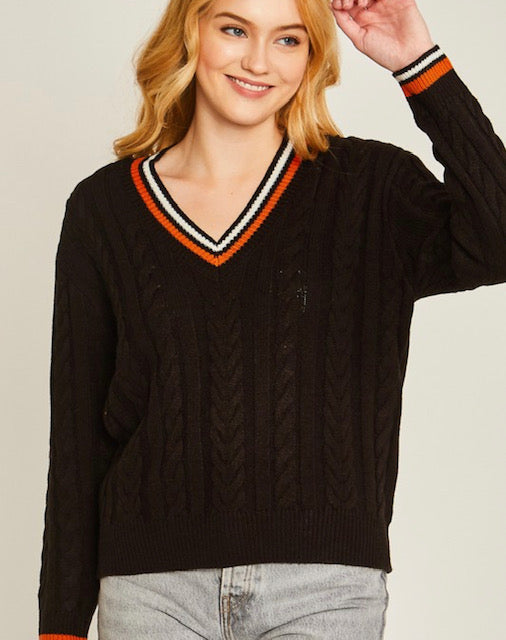 THE SLOANE SQUARE LIGHTWEIGHT KNIT - BLACK
