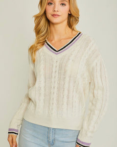THE SLOANE SQUARE LIGHTWEIGHT KNIT - IVORY