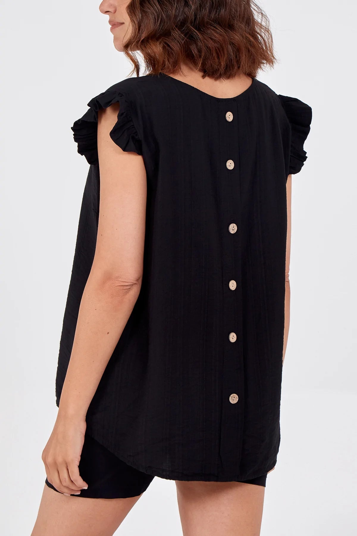 THE ESSENTIAL EDIT LINEN ITALIAN TOP - OLIVE