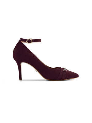 THE FAIRFAX & FAVOR EPSOM HEEL - BLACK VELVET