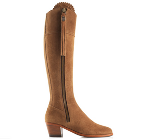 THE REGINA SUEDE HEELED BOOTS