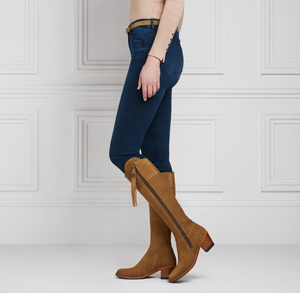 THE REGINA SUEDE HEELED BOOTS