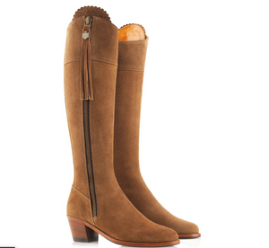 THE REGINA SUEDE HEELED BOOTS