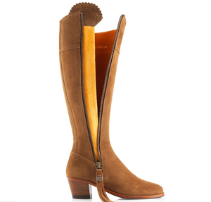 THE REGINA SUEDE HEELED BOOTS