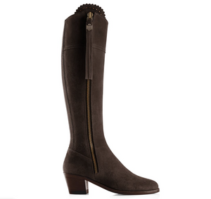 THE REGINA SUEDE HEELED BOOTS