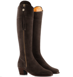 THE REGINA SUEDE HEELED BOOTS