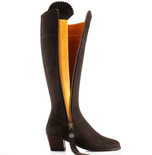 THE REGINA SUEDE HEELED BOOTS