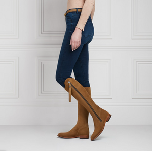 THE REGINA SUEDE FLAT BOOTS