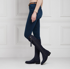 THE REGINA SUEDE FLAT BOOTS