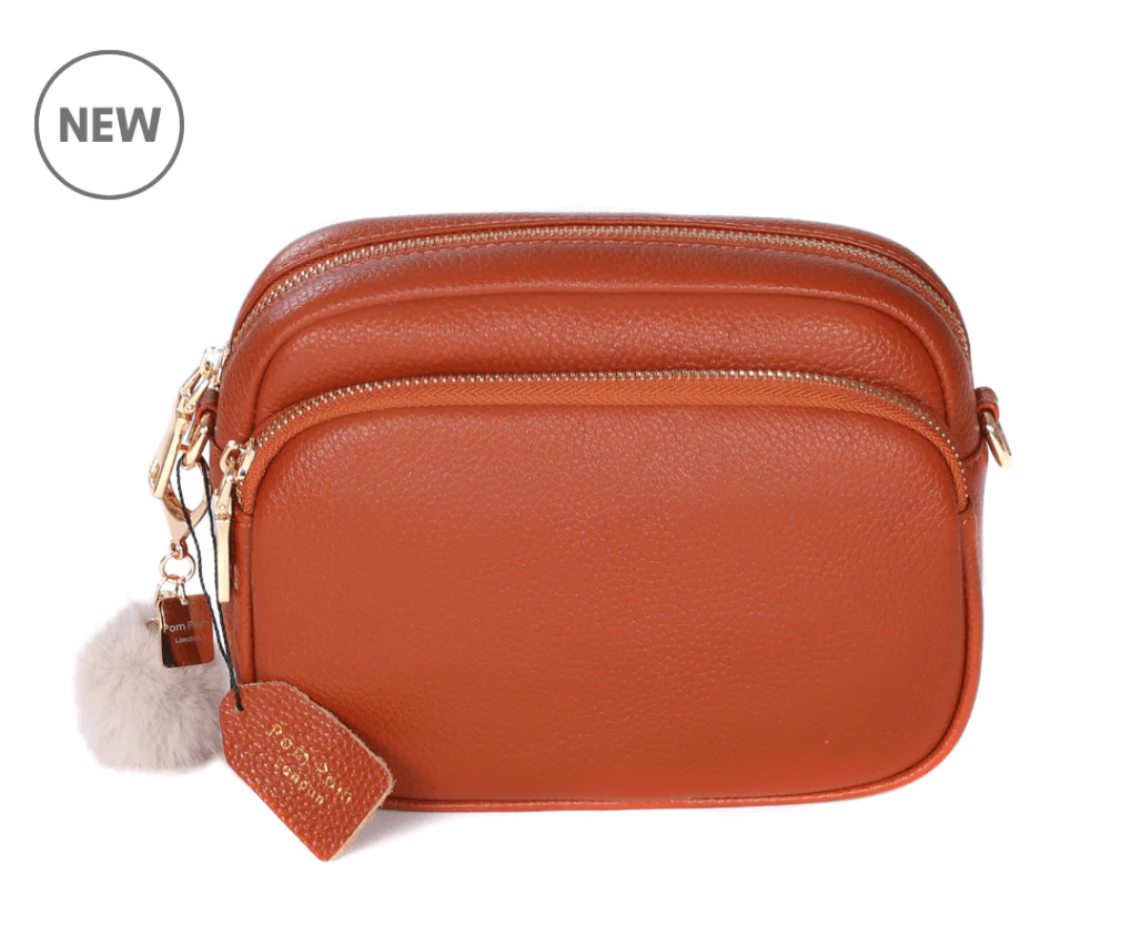 THE MAYFAIR LEATHER CROSSBODY BAG - BURNT ORANGE – STYLE ON