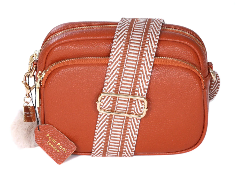Burnt orange crossbody bag best sale
